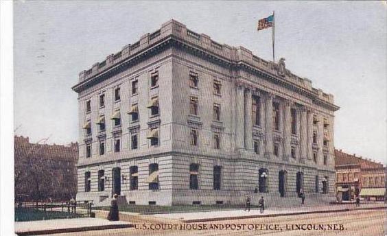 Nebraska Lincoln Court House &  Post Office 1910