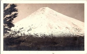 1922 RPPC Snowy Mountain Glacier Scene Real Photo Postcard Alpine Landscape