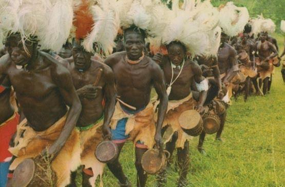 Uganda Bwola Dancers Dancer African Ugandan Postcard