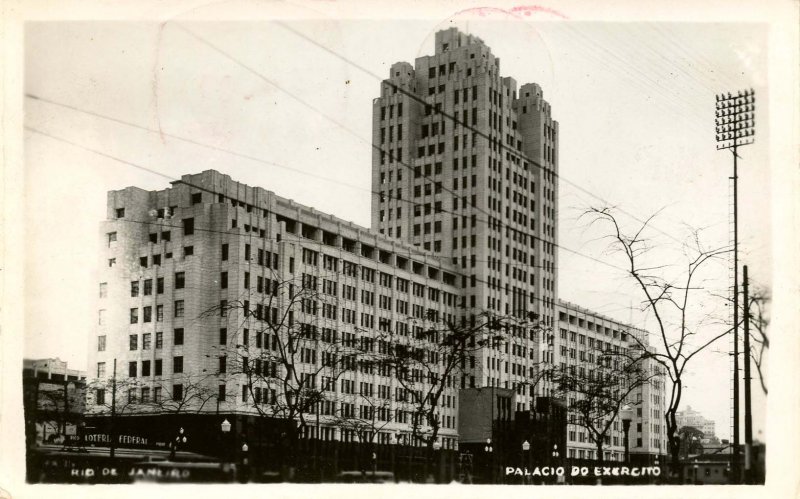 Brazil - Rio de Janeiro. Palace of the Army, circa 1947.   *RPPC