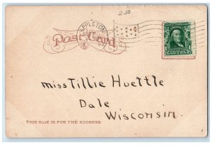 1907 Lawrence University Carnegie Library Appleton Wisconsin WI Postcard