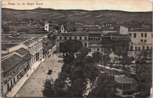 Bolivia Plaza 25 de Mayo Sucre Vintage Postcard C099