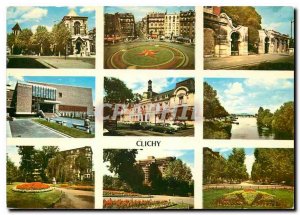 Modern Postcard Images of Clichy France Various aspects of the city