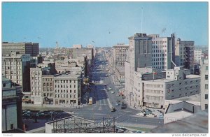 Aerial View, Fortage Avenue, WINNIPEG, Manitoba, Canada, 40-60´s