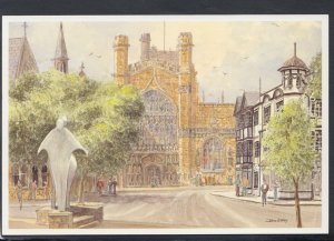 Cheshire Postcard - Artist John.G.Kay - Chester Cathedral, West Door  RR5848