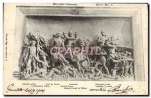 Old Postcard Mars la Tour High relief d & # 39infanterie Army