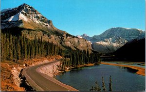 Canada Columbia Icefield Peaks Dominate Postcard C317