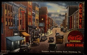 Vintage Postcard 1930-1945 Sycamore Street, Petersburg, Virginia (VA)
