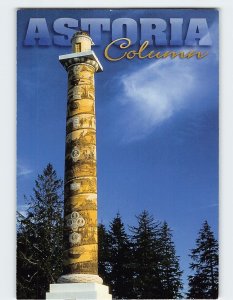 Postcard Astoria Column Oregon USA