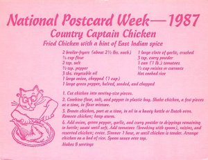 National  Week, 1987, Country Captain Chicken 