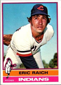 1976 Topps Baseball Card Eric Raich Cleveland Indians sk13470