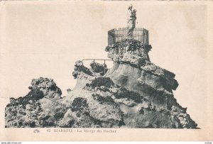 BIARRITZ, Pyrenees-Atlantiques, France, 1900-1910s; La Vierge Du Rocher