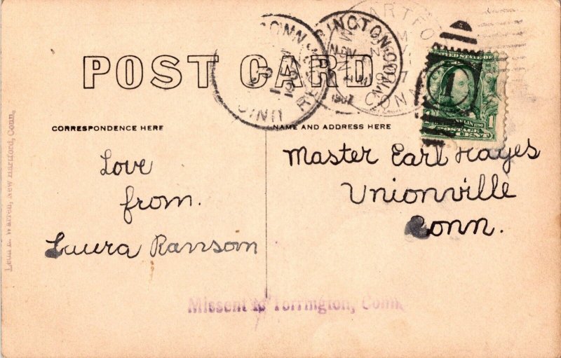 RPPC, Wreckage of Gas Plant, Hartford CT c1907 Vintage Postcard P47
