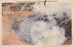 Yellowstone National Park Crater Of Mud Volcano 1960 Curteich