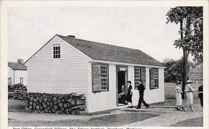 Michigan Dearborn Post Office Greenfield Village Curteich