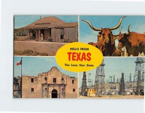 Postcard The Lone Star State, Hello From Texas