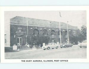 Unused Pre-1980 POST OFFICE SCENE Aurora Illinois IL hs0995