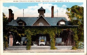 Mark Twain's Summer Home, Quarry Farm Elmira NY c1929 Postcard Y15