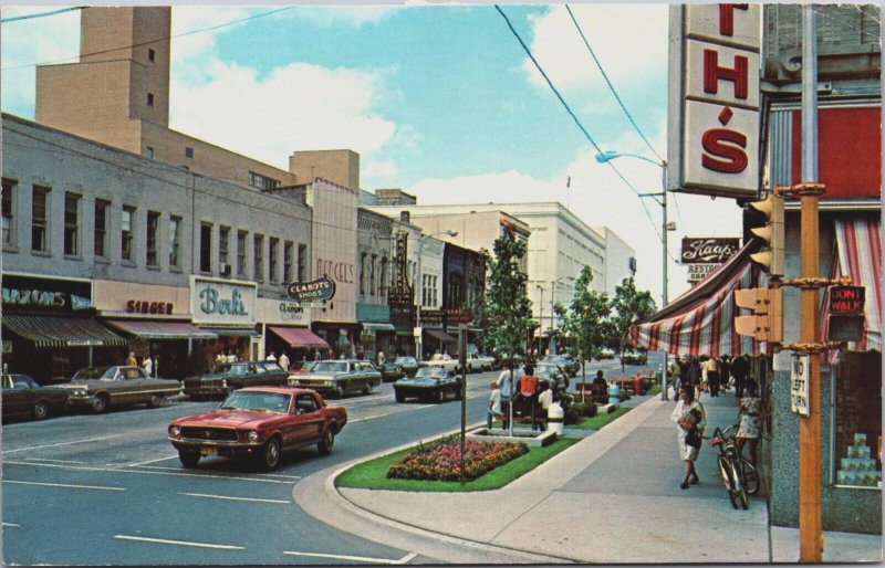 Washington Street Looking North Green Bay Wisconsin Chrome Postcard C150