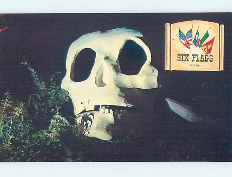 Pre-1980 Skull at SIX FLAGS OVER TEXAS Dallas Fort Worth TX hn3628@