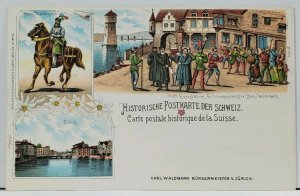 Suisse Historic Switzerland c1898 HANS WALDMANN BURERMEISTER  no 433 Postcard L7