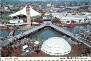 Postcard WA Spokane World Fair Expo 74 - The Fair Couplet - Ford Pavilion