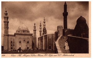 Mosques of Sultan Hassan El Rifaie and El Mahmoudieh Cairo Egypt Postcard