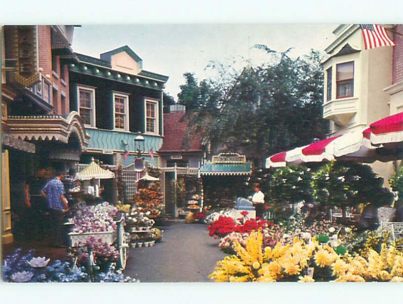 Unused Pre-1980 FLOWER MART AT DISNEYLAND Los Angeles - Anaheim CA p2797@