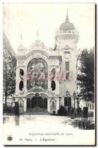 Old Postcard Paris Universal Exhibition of 1900 L & # 39Equateur Ecuador