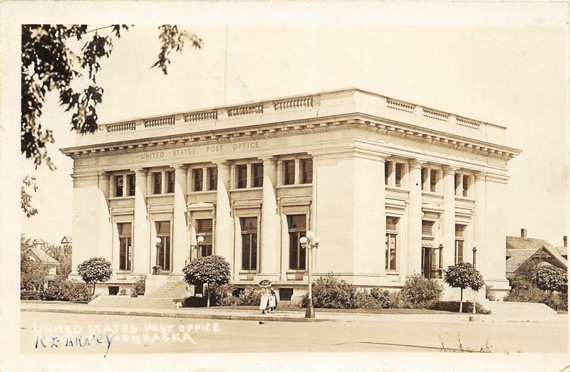 F56/ Kearney Nebraska RPPC Postcard 1921 U.S. Post Office