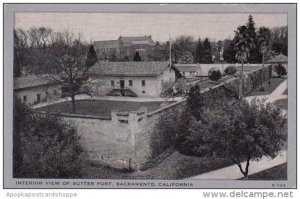 California Sacramento Interior View Of Sutter Fort