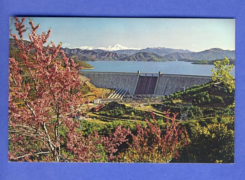 Shasta Dam,Lake & Mount Shasta Postcard, California/CA