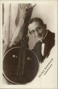 Music Musician Banjo Heinz Rehwald c1910 Real Photo Postcard