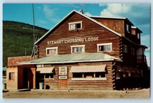 Klondike Highway Yukon Canada Postcard Stewart Crossing Lodge c1950's