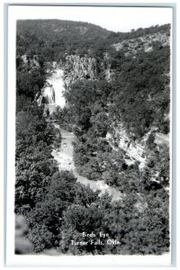 c1950's Bird's Eye View Turner Falls Oklahoma OK RPPC Photo Vintage Postcard