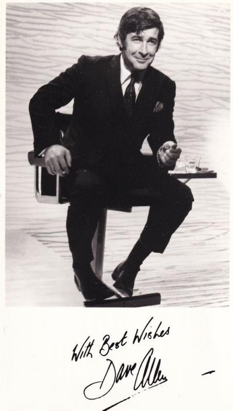 Dave Allen BBC Comedian Vintage Show Hand Signed Photo