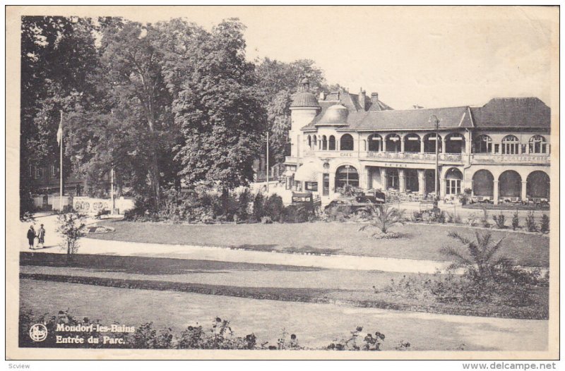 MONDORF LES BAINS, Luxembourg, PU-1919; Entree du Parc