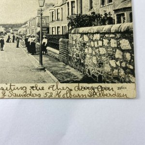 Leven Scotland United Kingdom Waggon Road Women Children Street Houses Postcard 