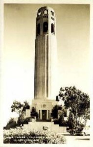 Real photo, Coit Tower - San Francisco, California CA  