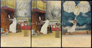 GATES OF THE WEST Bamforth & Co Song Cards set of 3 No 4537/1/2/3