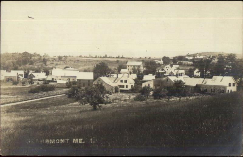 Searsmont ME General View c1910 Real Photo Postcard FW CUNNINGHAM