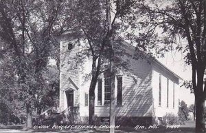 Wisconsin Rio Union Congregational Church Real Photo RPPC