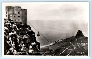 RPPC CAPETOWN, South Africa ~ TABLE MOUNTAIN AERIAL CABLEWAY Real Photo Postcard