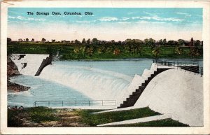 Storage Dam Columbus Ohio OH WB Postcard VTG UNP Vintage Unused  