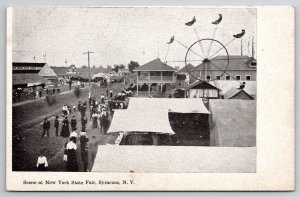 New York State Fair Ferris Wheel Syracuse New York c1908 Postcard H40