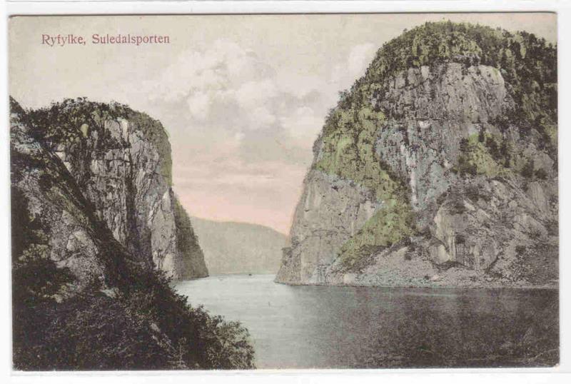 Suledalsporten Ryfylke Norway 1910c postcard