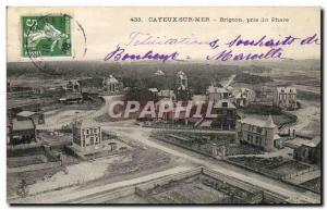 Old Postcard Cayeux Sur Mer Brigton Taken Lighthouse