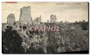 Old Postcard Crozant Le Chateau