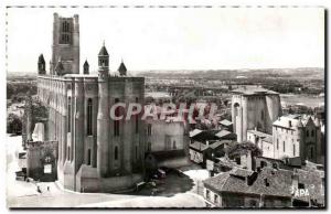 Old Postcard La Basilique Ste Cecile Albi right Berbie Palace