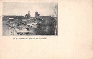 Brownville Maine Old Dam & Furnace, Katahdin Iron Works, Vintage PC U12027
